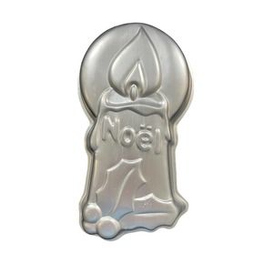 Wilton Cake Pan Christmas Noel Candle 1981 502-3304